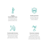 Escritorio Elevable Pampa Stand (con cajonera) - Woodabu