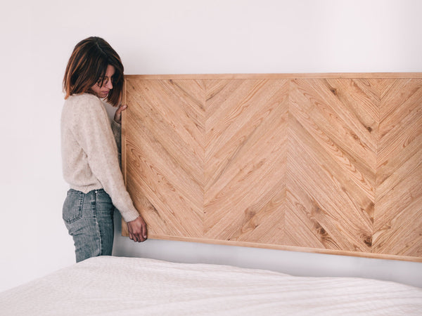 Cabecero de madera maciza