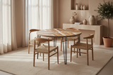 Sandy Star circular dining table